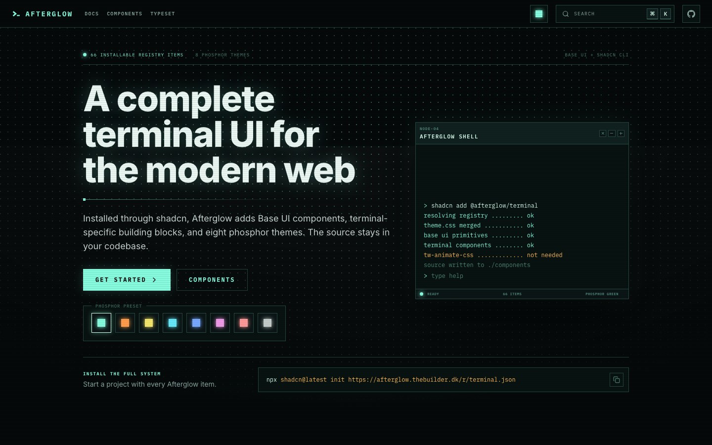 Afterglow screenshot 1