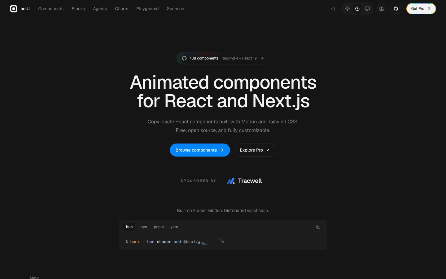 beUI screenshot 1