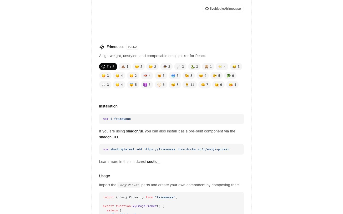 Frimousse screenshot 1