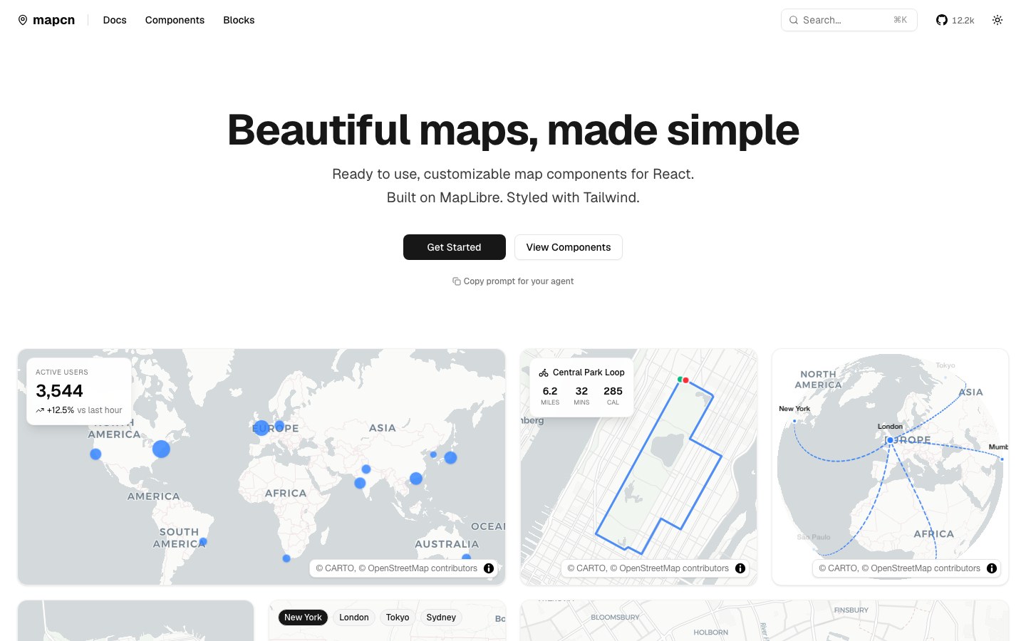 mapcn screenshot 1