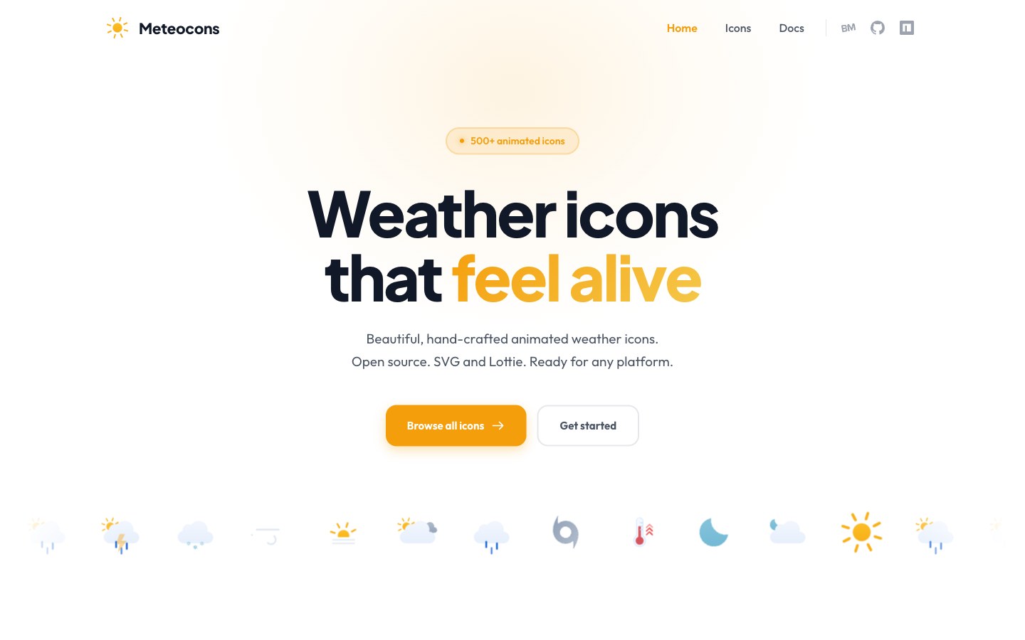 Meteocons screenshot 1