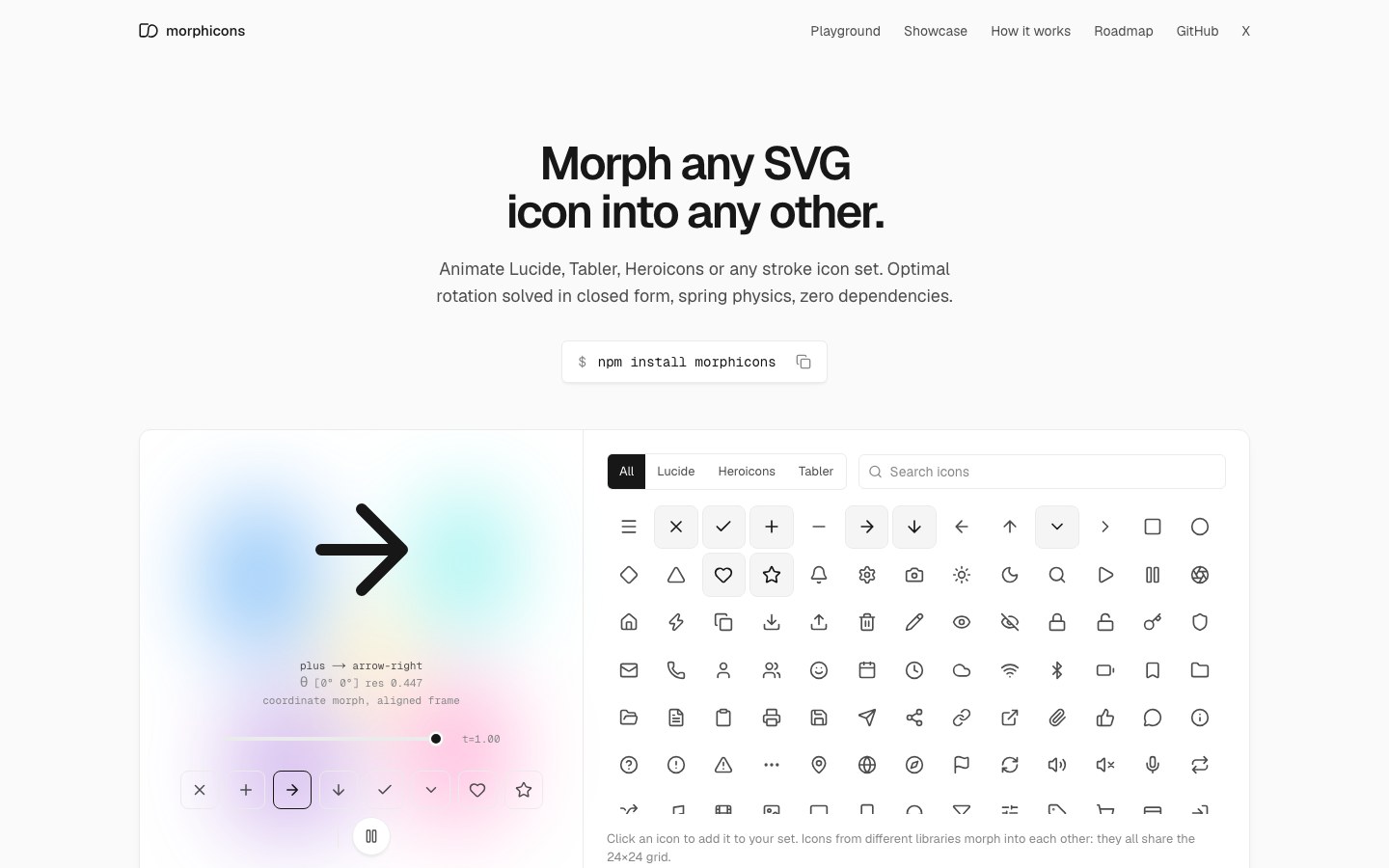 Morphicons screenshot 1