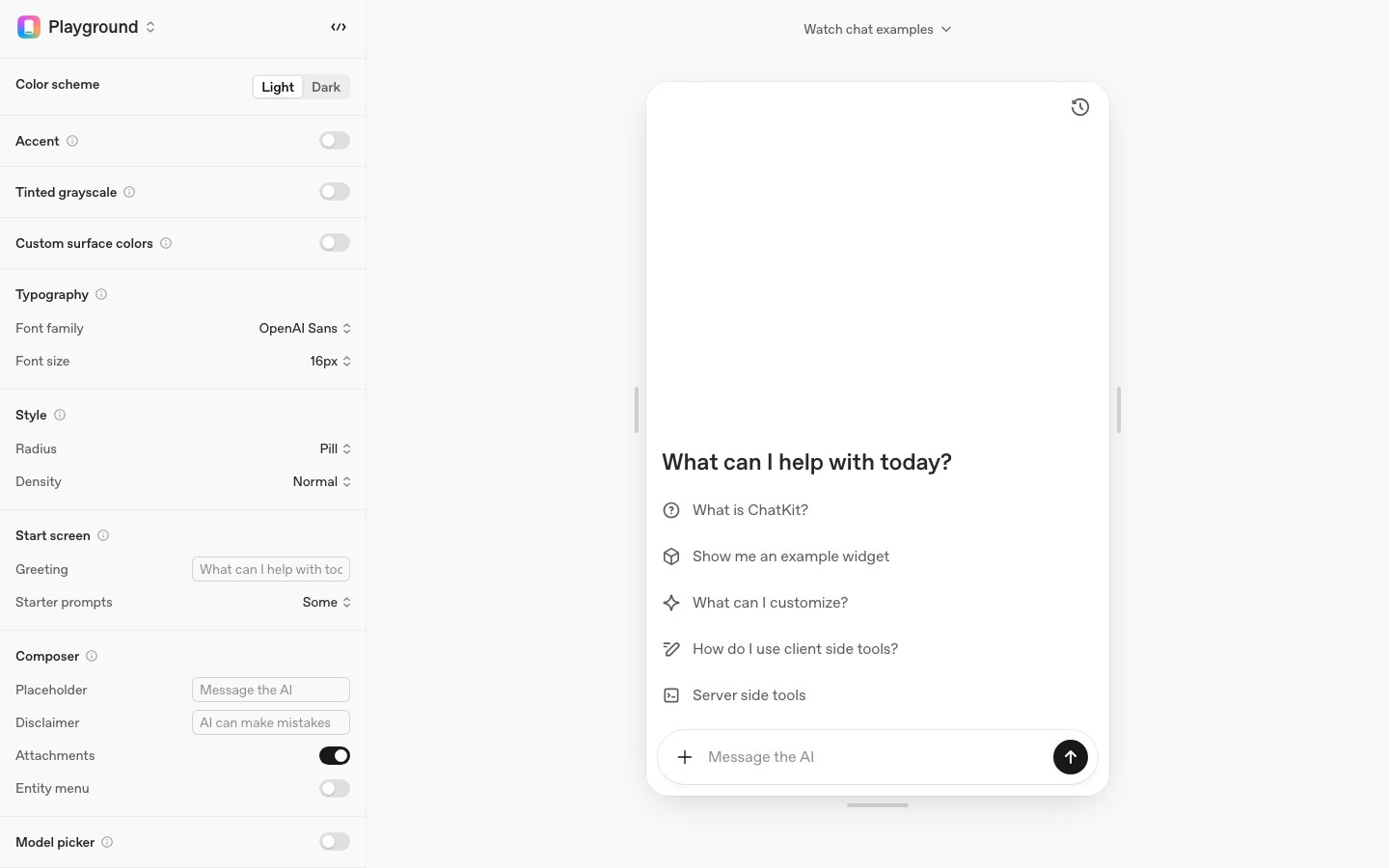 OpenAI ChatKit screenshot 1