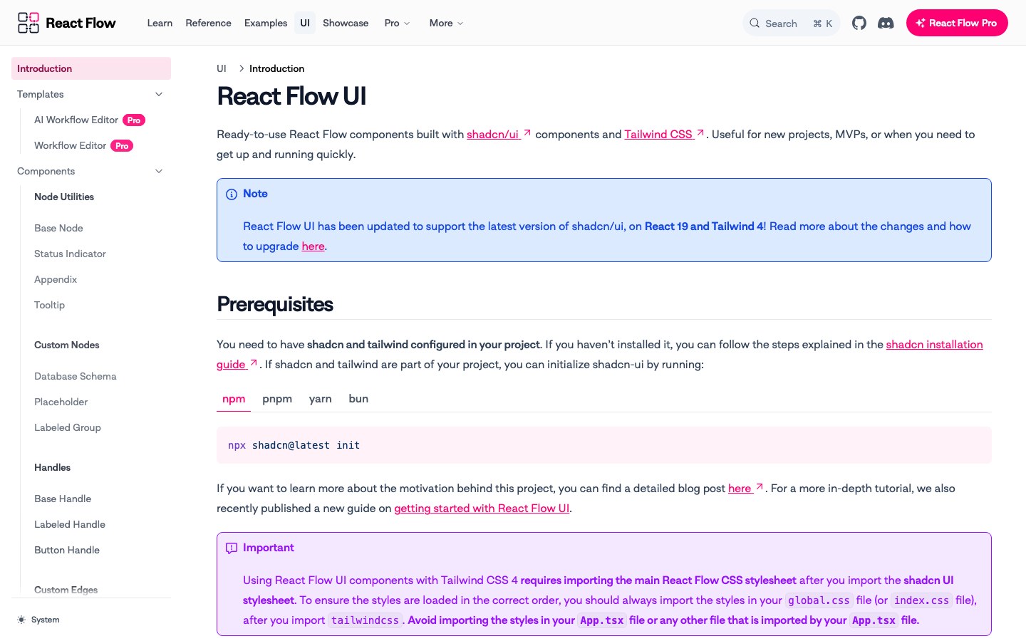 React Flow UI screenshot 1