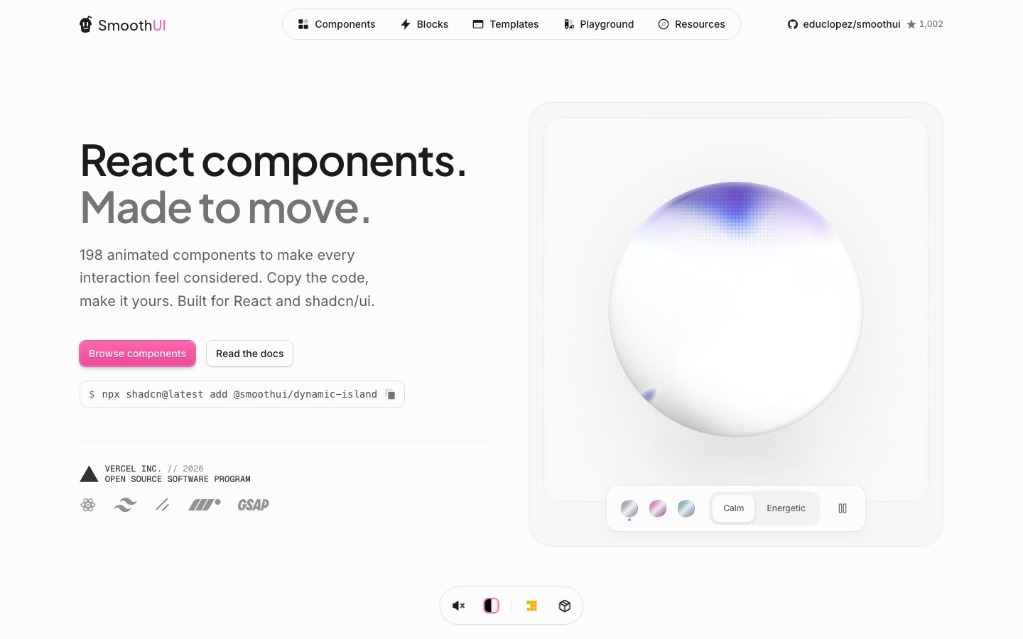 Smooth UI screenshot 1