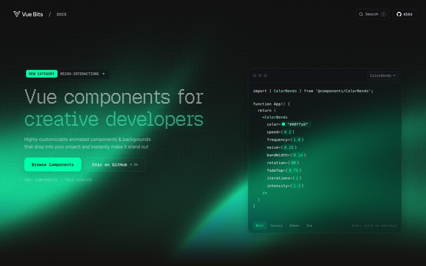 Vue Bits screenshot 1